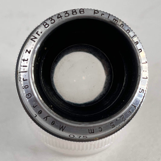 Meyer-Görlitz Primoplan 2.5cm f1.5