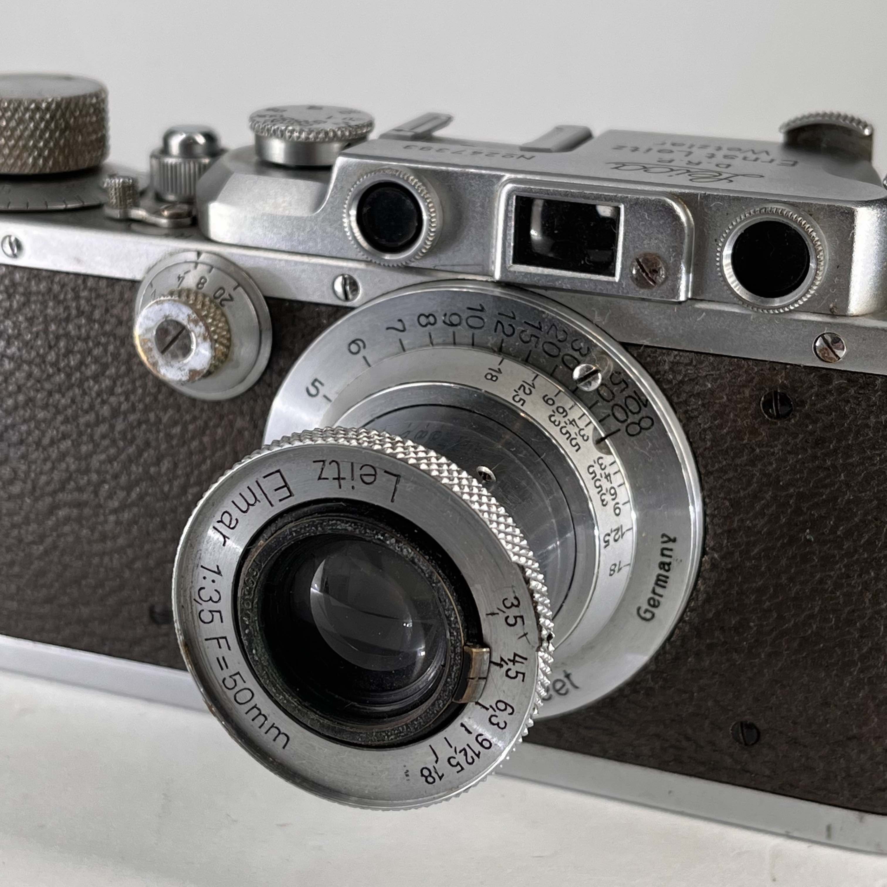 Leica IIIa rangefinder (1938) with Elmar 50mm f/3.5 lens
