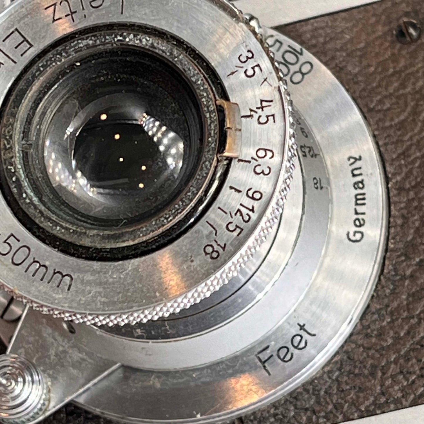 Leica IIIa rangefinder (1938) with Elmar 50mm f/3.5 lens